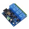 12 В постоянного тока ESP8266, 4-канальная релейная плата ESP-01, модуль WIFI для умного дома, интеллектуальная мебель, 4-канальный релейный модуль WIFI
