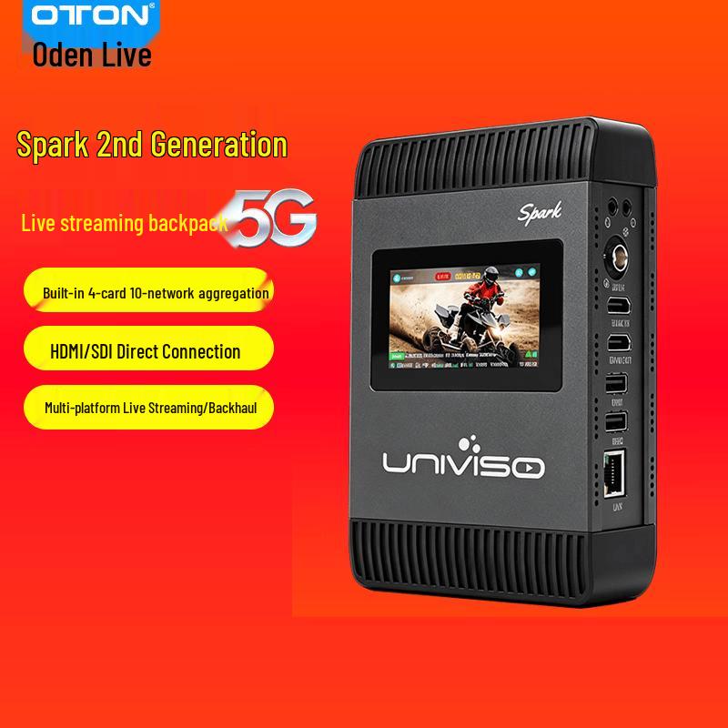 OtonUniviso Spark 2 5G Многосетевой рюкзак-кодер для прямых трансляций