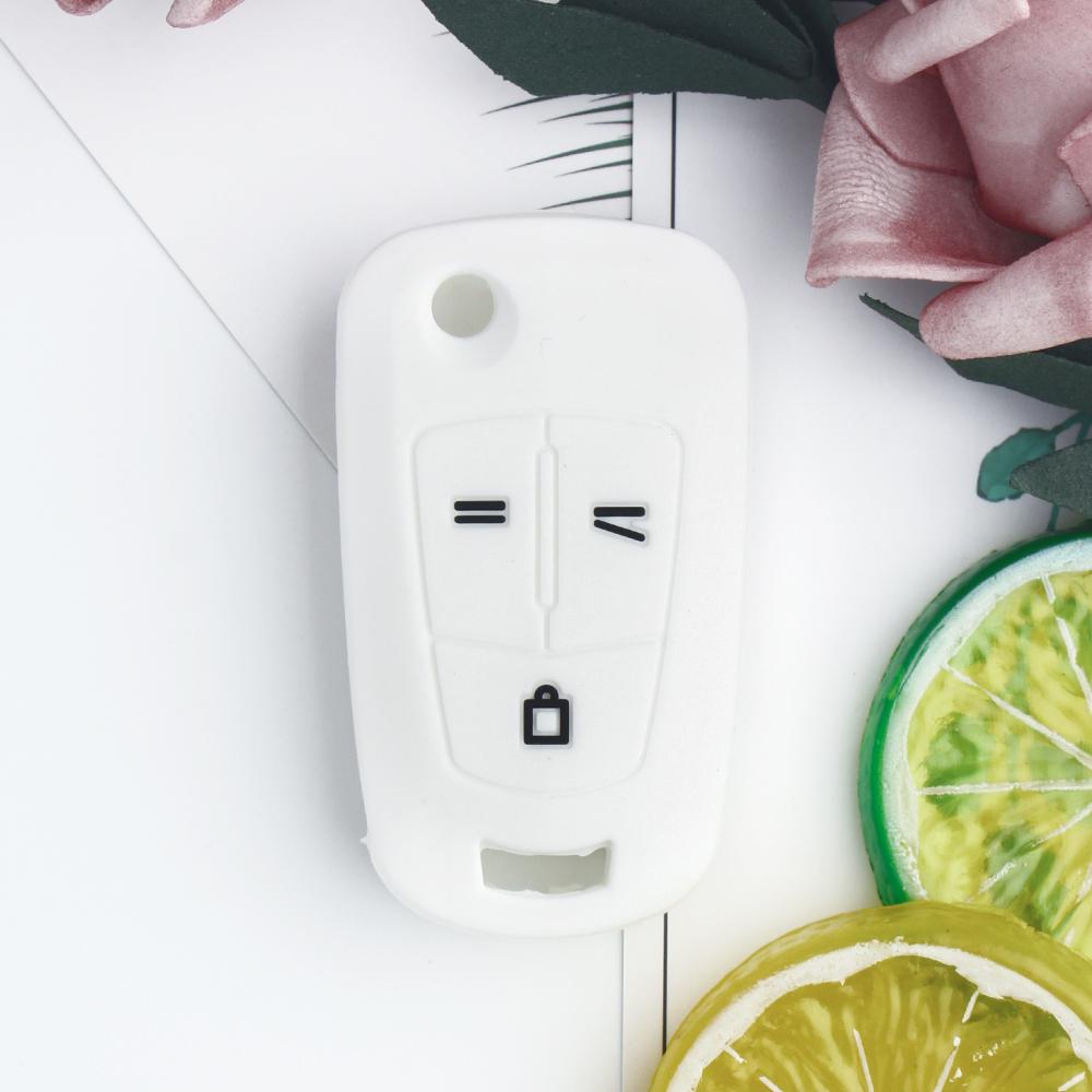 KEYYOU 3 кнопки Силиконовый чехол для ключа для OPEL Astra H Corsa D Vectra C Zafira Пульт откидной складной корпус для автомобиля