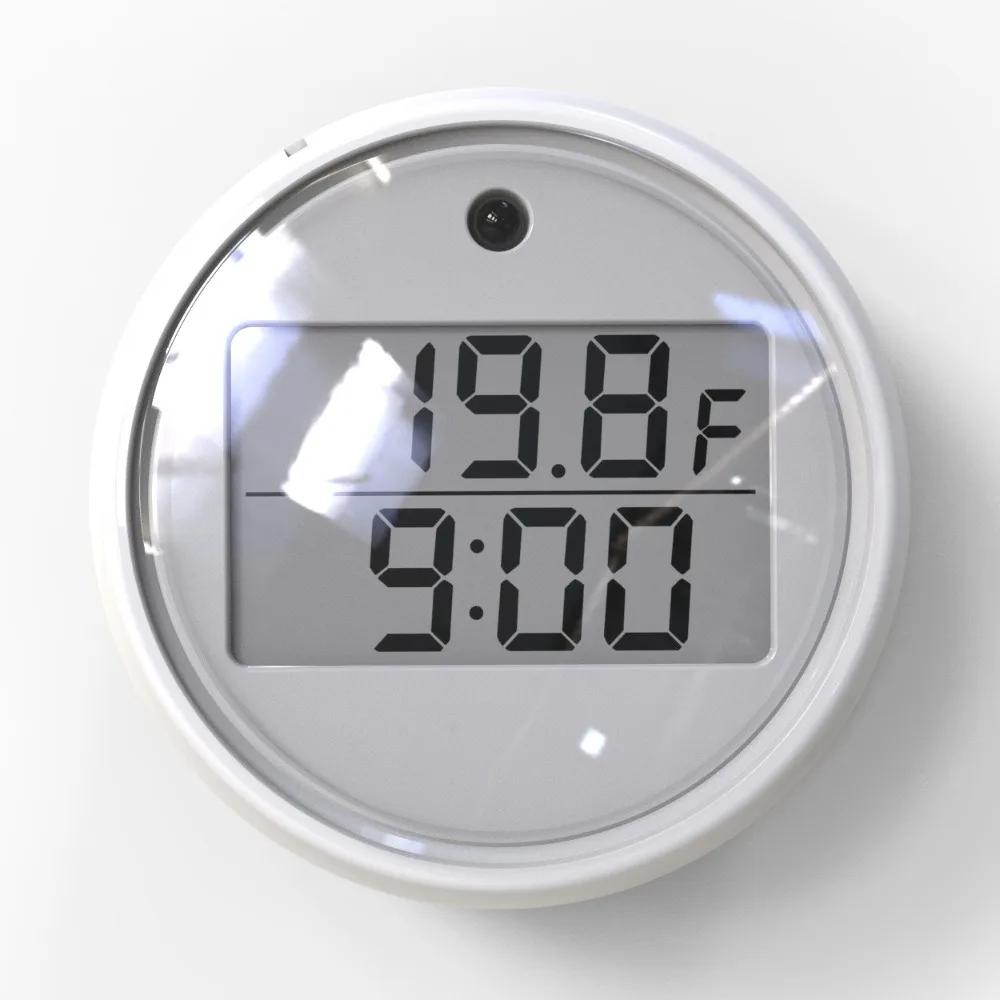 Измерительный термометр со временем, таймером, автоматическим индикатором температуры воды для ледяной бани, водонепроницаемый, с будильником, электронный термометр, белый