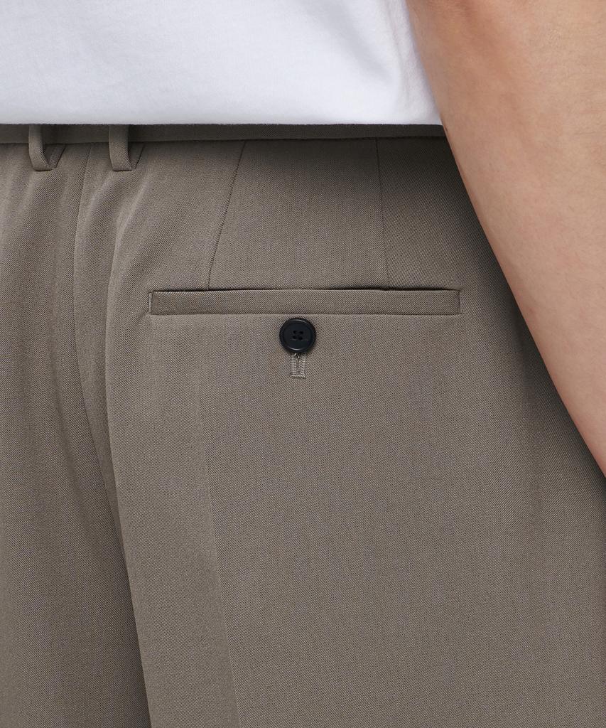 MUSINSA STANDARD Super Wide Hidden Banding Crop Slacks [Dusty Beige]