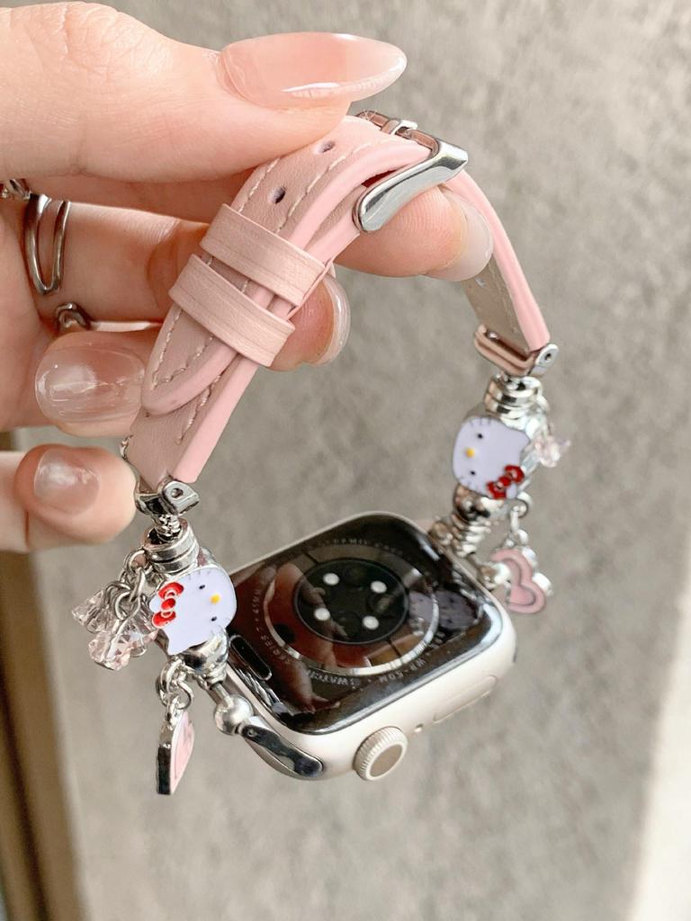 Кошачий пэчворк кожаный ремешок для Apple S11, iWatch 109876SE, Huawei GT6, Xiaomi 9PRO
