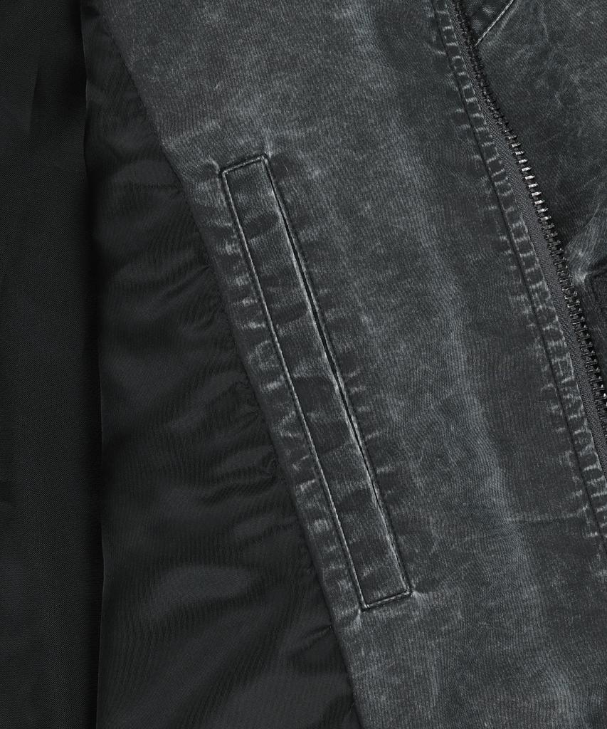 MATIN KIM Pigment Coated Back Logo Jumper In Charcoal