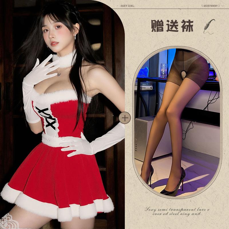 Новое сексуальное нижнее белье Рождественский наряд милый плюшевый сексуальный стройнящий