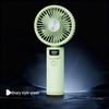 High-Speed Brushless 10-Gear Fan with Digital Display - USB Powered, Handheld or Desktop Use
