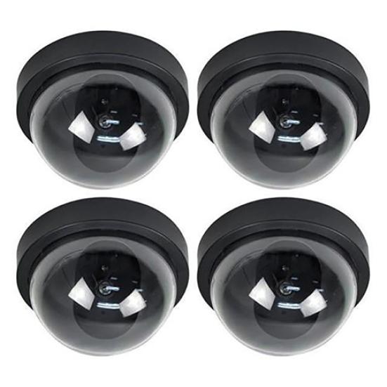 Поддельная манекен-домашняя купольная камера видеонаблюдения с красным мигающим светом