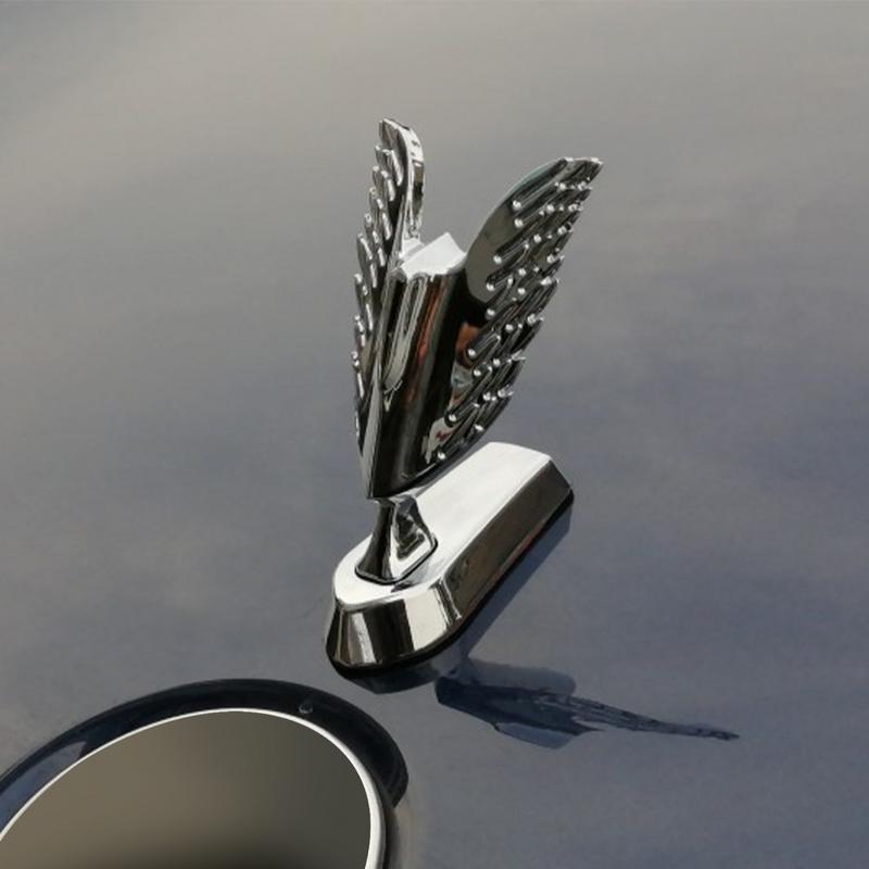Hood Ornament Wings Angel Wings Metal Car Front Bonnet Stand 3D Car Modification Accessories For All Types Of Cars Bonnet Motorc