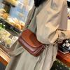 Retro Leather Women's Bag Crossbody Bag New Fashion All-in-one Senior Sense of Foreign Style Head Layer Cowhide Shoulder Bag