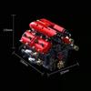 Набор строительных блоков «Техническая модель двигателя V8» с электрическим мотором, игрушки-конструктор, подарки на день рождения для мальчиков, настольный декор