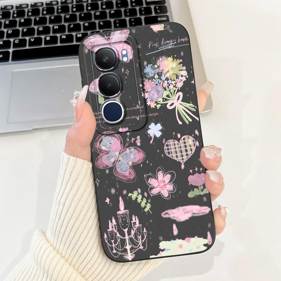 Для Vivo Y19 1915 Чехол Y19S V2419 Роскошный Модный Милый Мультяшный Девочка Ударопрочный Силиконовый Задний Чехол Для Vivo Y19s Чехол Для Телефона Funda