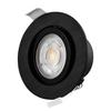 Spot LED encastrable 3-en-1 rond noir 7 W – IP20 – Ø 70 mm