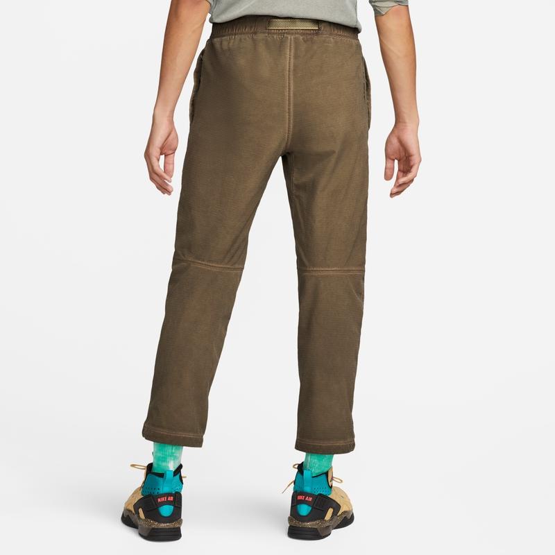 Nike Серия ACG Ease, однотонные укороченные повседневные брюки с поясом, мужские брюки, коричнево-коричневые DH3108-242