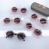 Fashion Children'S Sunglasses Diy Pearl Cute Boys And Girls Concave Dance Glasses Sunscreen Sunglasses Tide