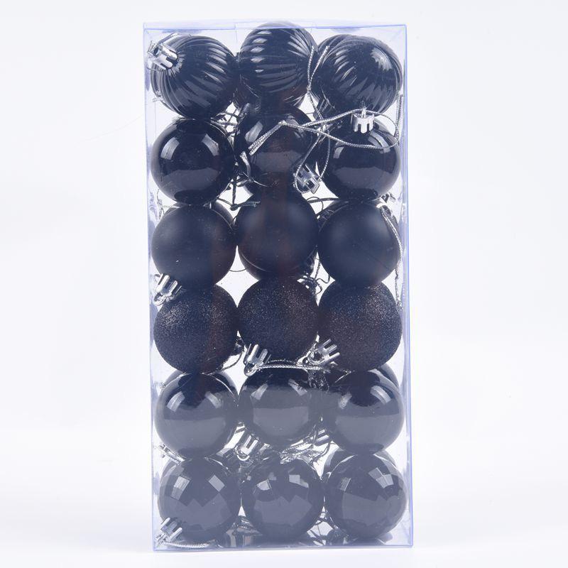 Блестящие 4-сантиметровые подвески в виде рождественских шаров (Упаковка 36 штук)