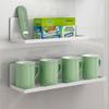 Magnetic Kitchen Refrigerator Storage Rack - Wall-Mounted Water Cup Holder & Drainer for Glass Cups