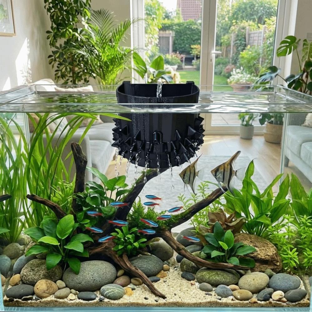 Anti-Swirl Water Circulation System 3D Printed Fish Tank Water Changer Saltwater Fish Tank