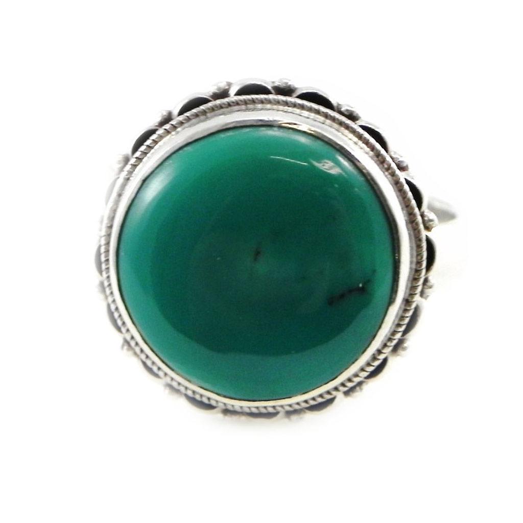 Серебряное кольцо "Хатари" с бирюзой