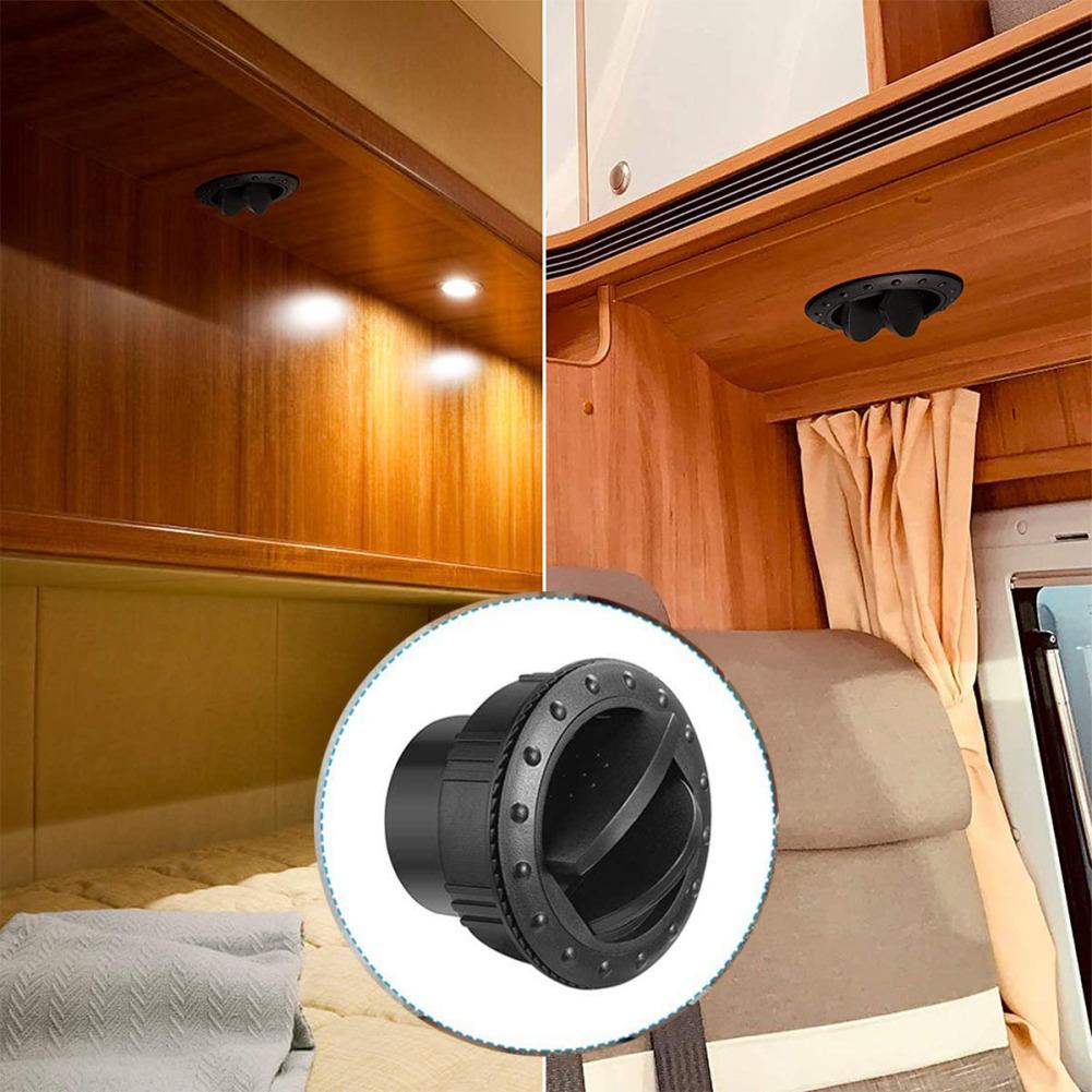 Круглый воздуховыпускной дефлектор кондиционера на приборной панели с жалюзи, боковой воздуховыпускной дефлектор на крыше, вентиляционное отверстие 60 мм/2,3 дюйма