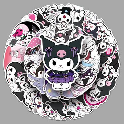 Водонепроницаемые наклейки Куроми: 100 деталей Sanrio для чехлов телефонов, ноутбуков, блокнотов