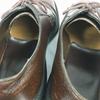 UFCW Pre-80s Vintage Plain Toe Civilian Service Shoes Brown size 8.5D 26.0-26.5 Men's(USED)