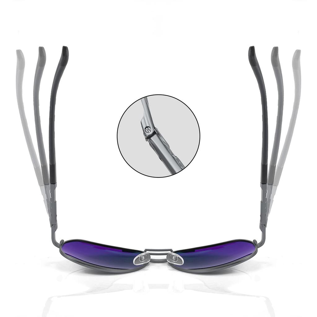 Поляризованные Классические Металлические УФ Для B1052 [FEISEDY] Мужские Солнцезащитные очки, Большие, Каплевидные, Дизайн, Оправа, Женские, UV400, Защита, Для вождения,