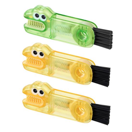 2/3 шт. 3 в 1 Щетки для чистки Мультяшный дизайн Пищевой Нескользящая ручка Щетка для зазоров Портативная Длинная щетина Очиститель для бутылок