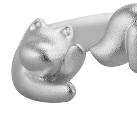 Кольцо Кошка Собака Кошка Регулируемое Сплав И Кольцо Обнимающая Собачья Лапа