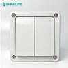 Shinelite 2 Gang IP66 Waterproof Electrical Switch Uk Wall Switch for IP66 Waterproof Outside