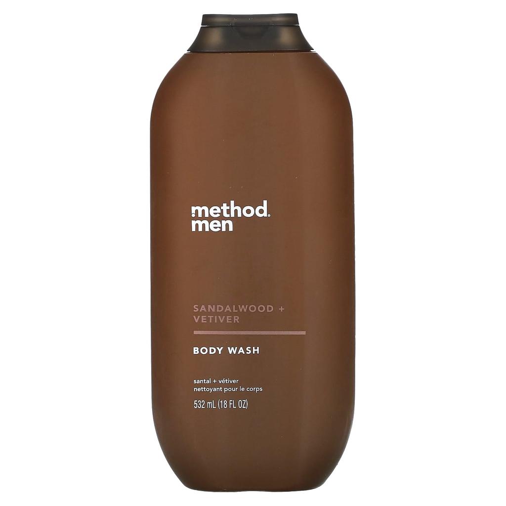 Men's Body Wash, Sandalwood + Vetiver, 532 Ml (18 Fl Oz)