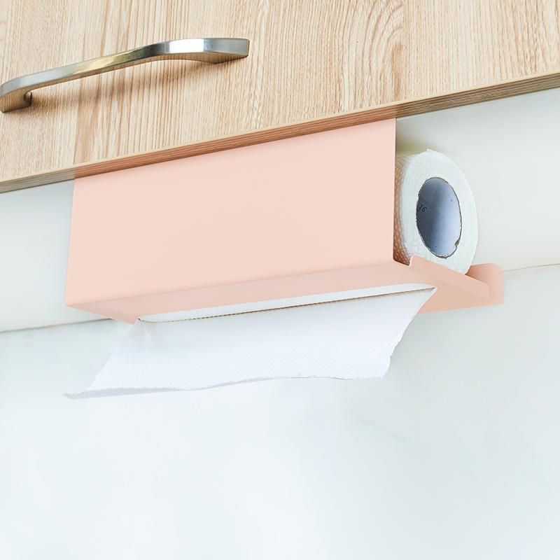 Подставка для бумажных полотенец, настенный держатель для бумаги без перфорации, кухонный диспенсер для бумажных полотенец, подвесной держатель для рулонов