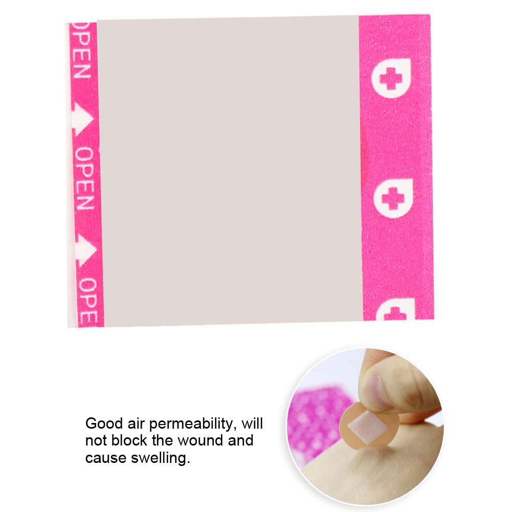100Pcs Waterproof Mini Round Breathable Bandage Band Aid First Aid Wound Dressing Patch