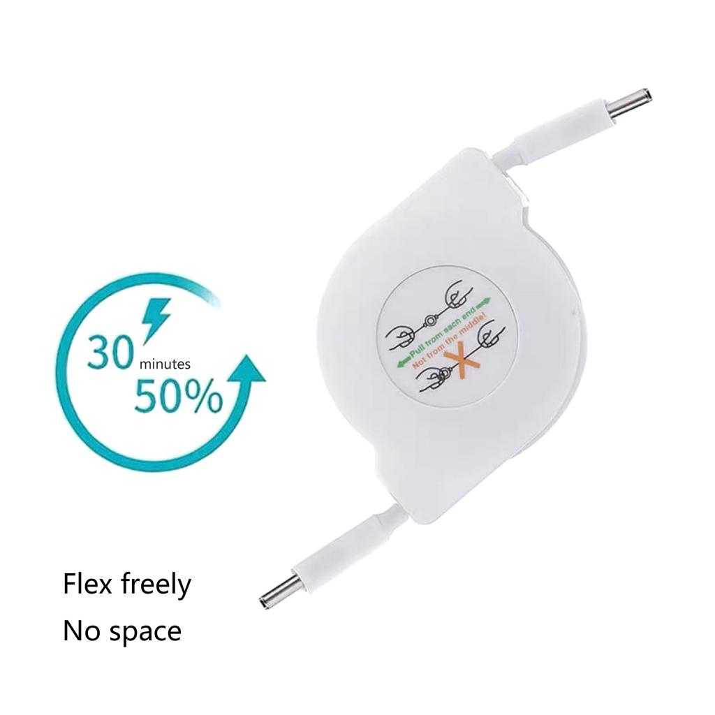 Выдвижной кабель для передачи данных PD 60 Вт USB C на USB C, шнур для быстрой зарядки ноутбука для телефонных переключателей типа C, планшетов