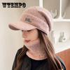 Autumn and Winter Wool Hat Women Thickened Warm Duck Tongue Ear Protection Outdoor Cold Hat Cycling