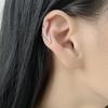 Глянцевый двухслойный кафф на ухо в виде оленьих рогов | Фейковые серьги-гвоздики для женщин, не требующие пирсинга | Креативный рождественский подарок клипса на козелок уха в виде олененка