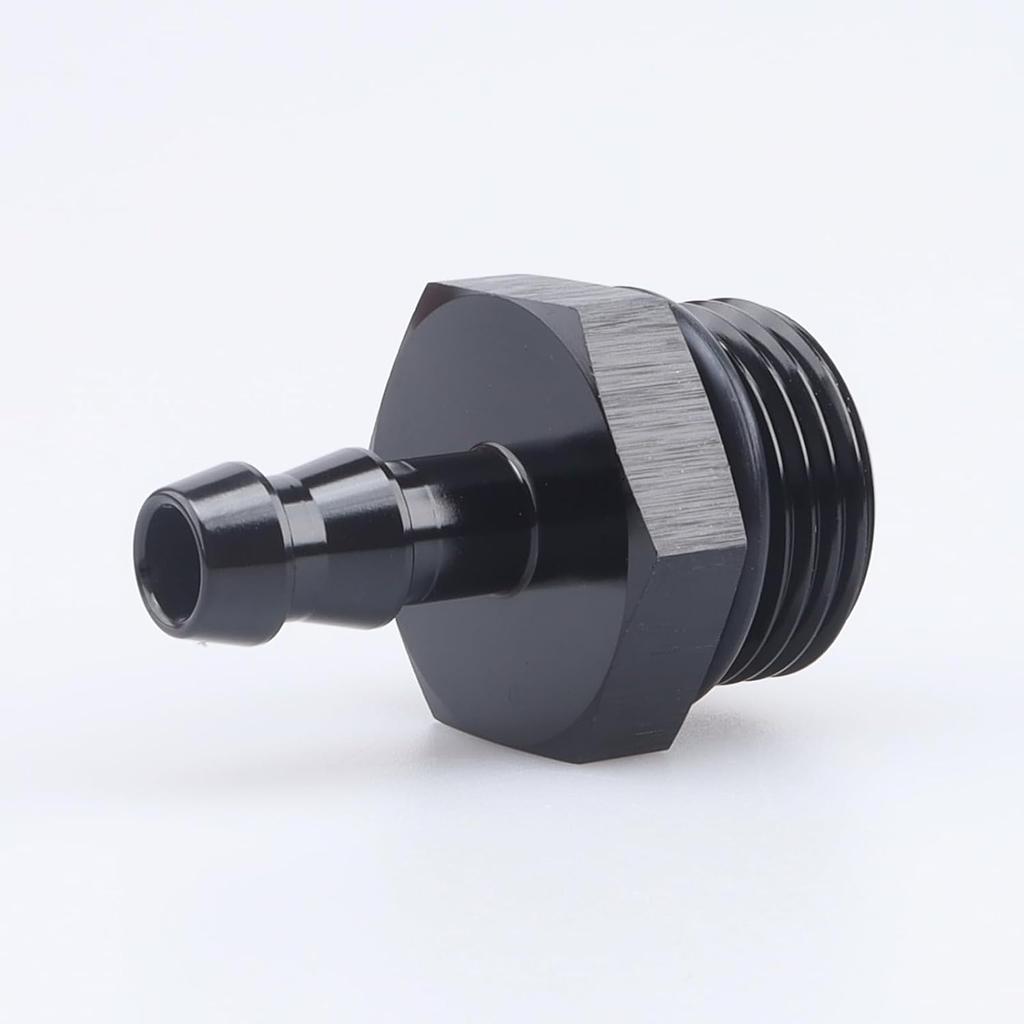 AC PERFORMANCE -10 AN ORB Male to 5/16 Push On Barb Hose Fitting Aluminum | Fuel oil pump inlet adapter