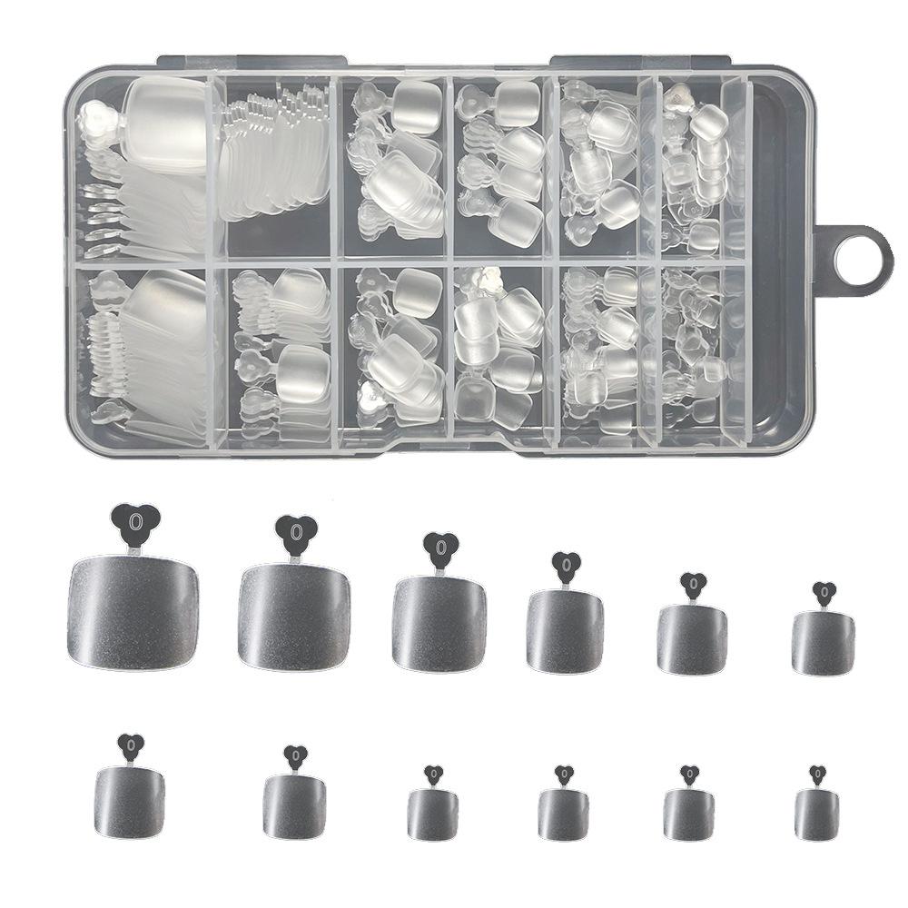 240 шт. матовых накладок для ногтей на ноги, накладки для маникюра на пальцы ног, ультратонкие и не оставляющие следов износостойкие накладки для ногтей на ноги