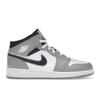 Air 1 Mid GS Light Smoke Grey Kids Sneakers White Anthracite 554725-078