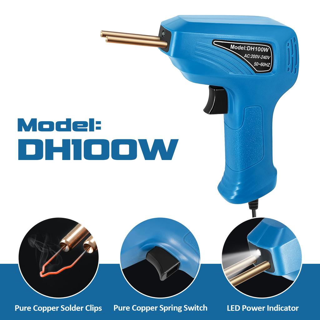 Портативный ручной сварочный аппарат для пластика, комплект для ремонта трещин на панели, терморезка, горячий степлер