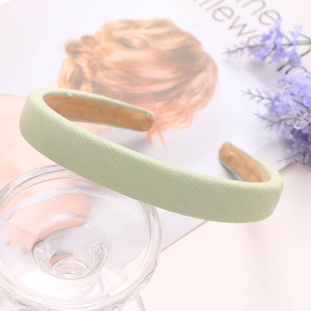 Простая утолщенная повязка для волос, однотонная разноцветная повязка на голову для девочек, корейская свежая повязка на голову, женские модные аксессуары для волос