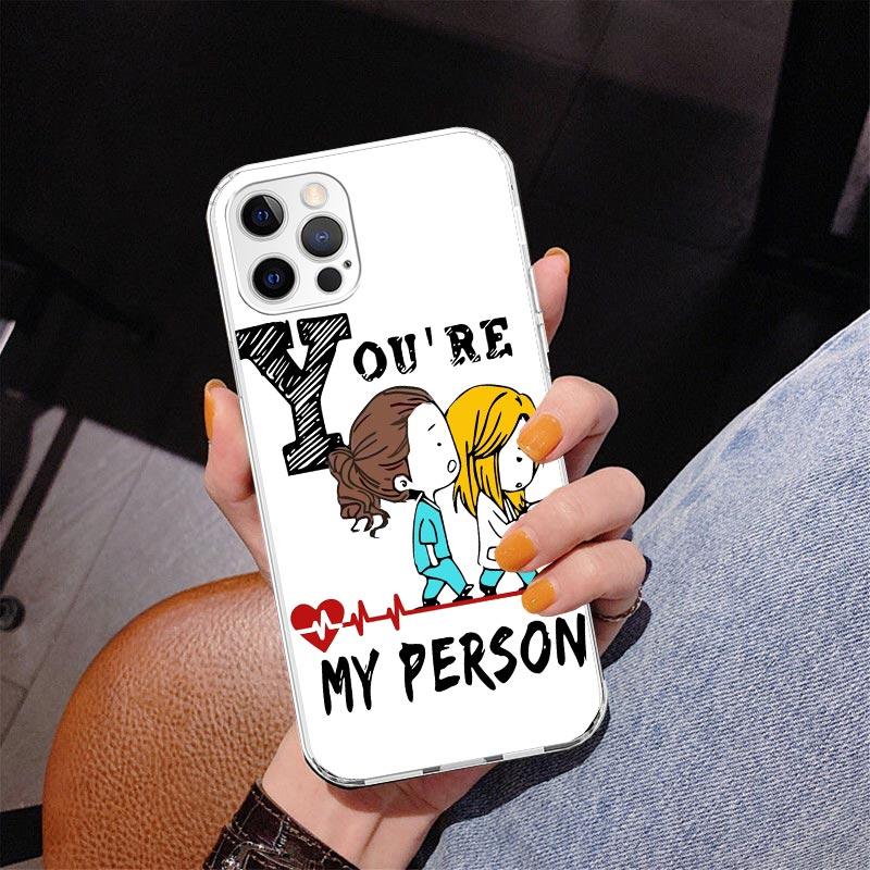 Чехол для телефона Greys Anatomy Person для iPhone 17 Air 16 11 12 13 Mini 14 Plus 15 Pro Max 7 8E SE 2020 16ProMax Чехол для телефона Coque 16