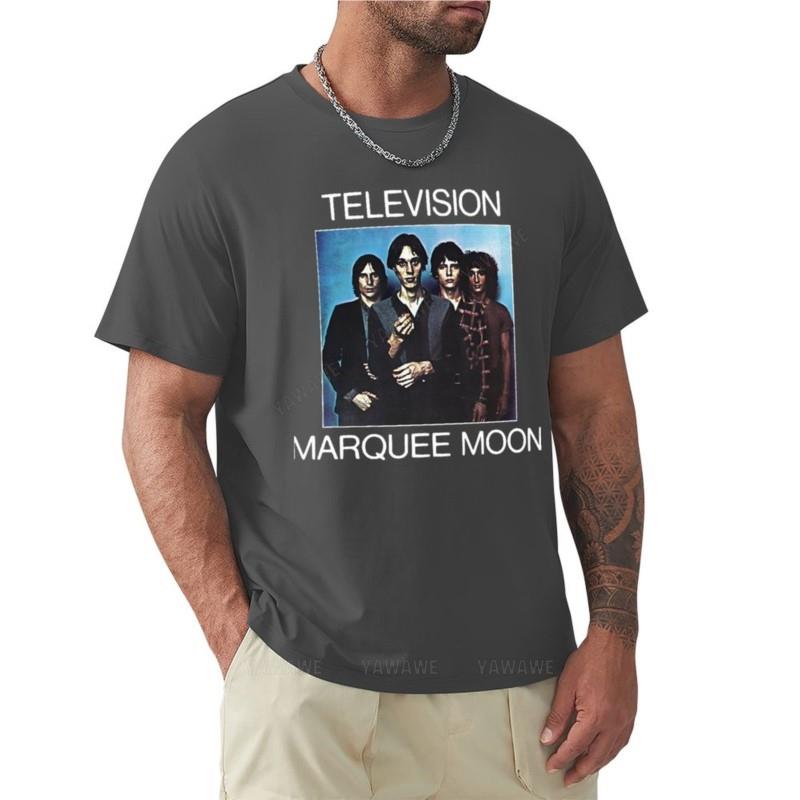 Футболка мужская летние топы Телевидение - Marquee Moon Базовая футболка мужская одежда оверсайз футболки футболки для мужчин