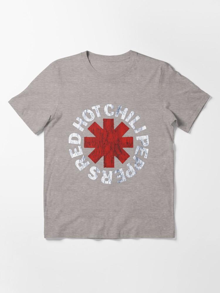 Red Black Hot Peppers Rock Band Graphic New Essential T-Shirt