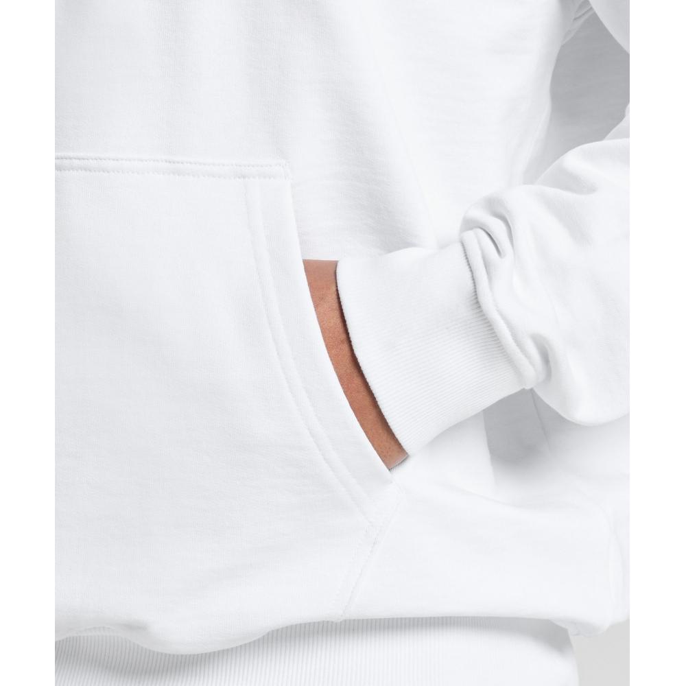 Gymshark Толстовка Gsrc с капюшоном белая A2b8t Wb57