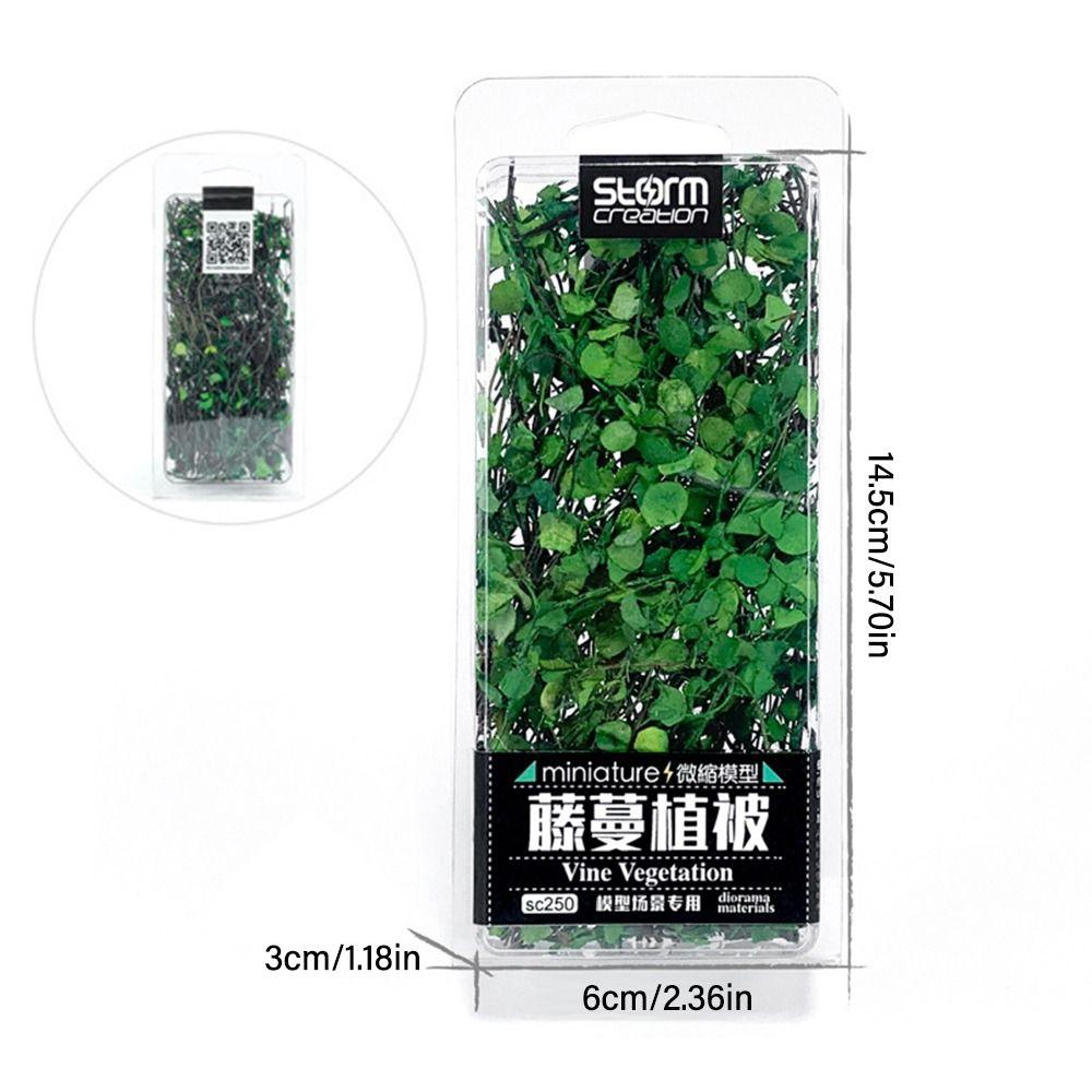 Железнодорожный пейзаж, модель микропейзажа, имитация листьев ротанга, миниатюрные растения, лианы