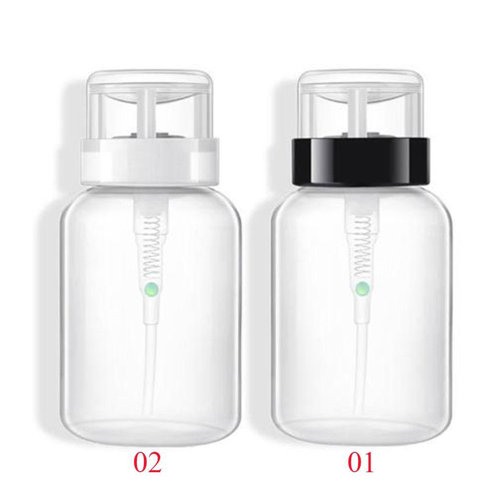 200mL UV Gel Cleaner Pump Dispenser Container Empty Bottle Clean Acetone  Nail Polish Remover