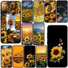 Cover for Samsung Galaxy S22 S21 S20 Fe Ultra S9 Plus + A13 A22 M21 M31 M55 M15 Protective Phone Case With Sunflower Flower