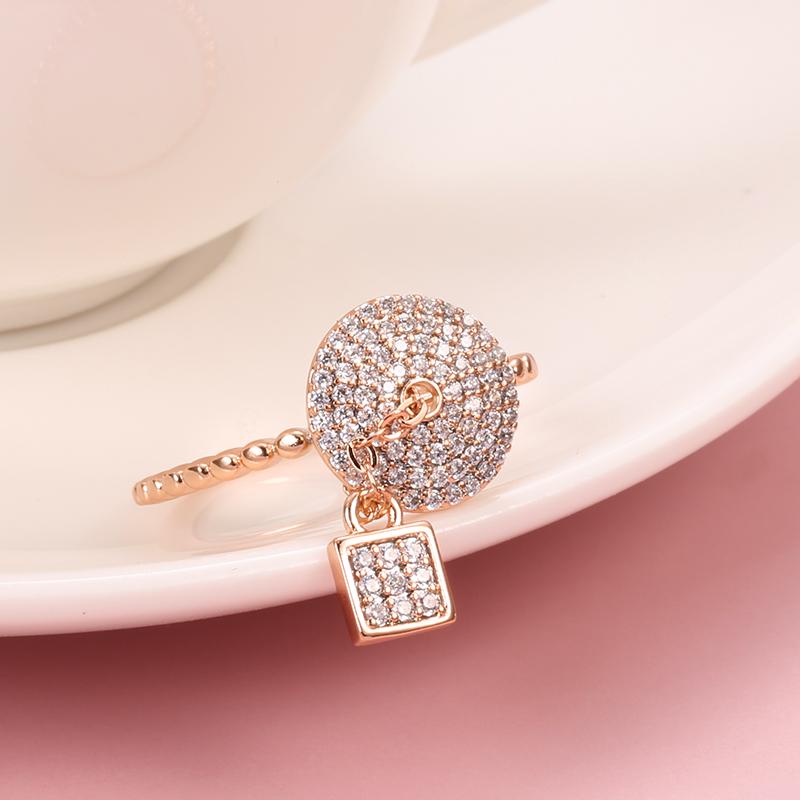 Kinel Роскошные циркониевые кольца с полным покрытием для женщин, кольцо уникального дизайна