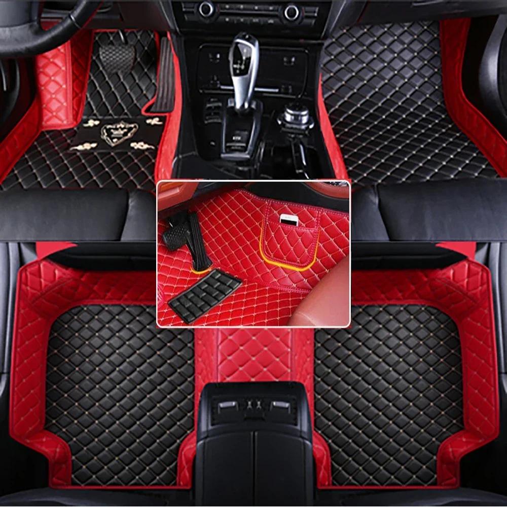 Custom Car Floor Mats For DS7 DS9 DS6 Auto Leather Waterproof Carpets Foot Coche Accessorie Floor Liners