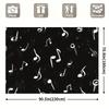 1 piece of Bobo-style music note background fabric, made of polyester, suitable for wedding and general decoration purposes