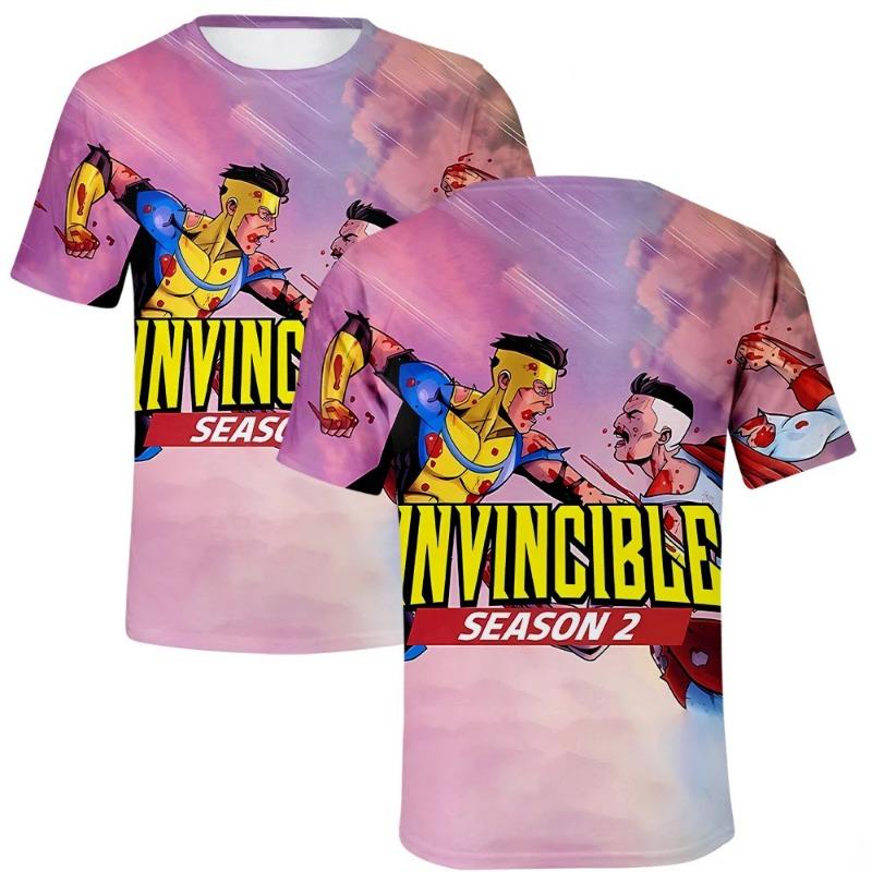 Anime Invincible 3D Printed Summer T-Shirts Men Women Casual Fashion Oversized Short Sleeve T Shirt Male Tees Tops Man Clothing